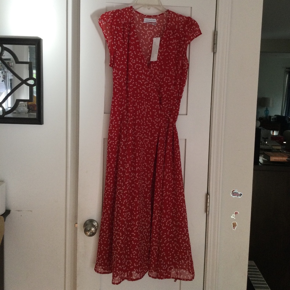 Urban Outfitters NWT red wrap dress Sz medium